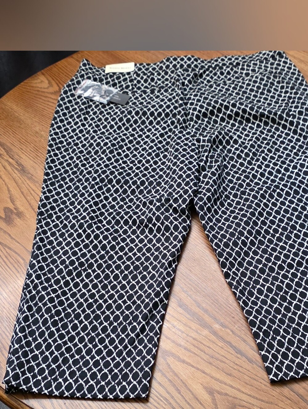 Studio Works Tummy Control Pants Size 16 Black White NWT